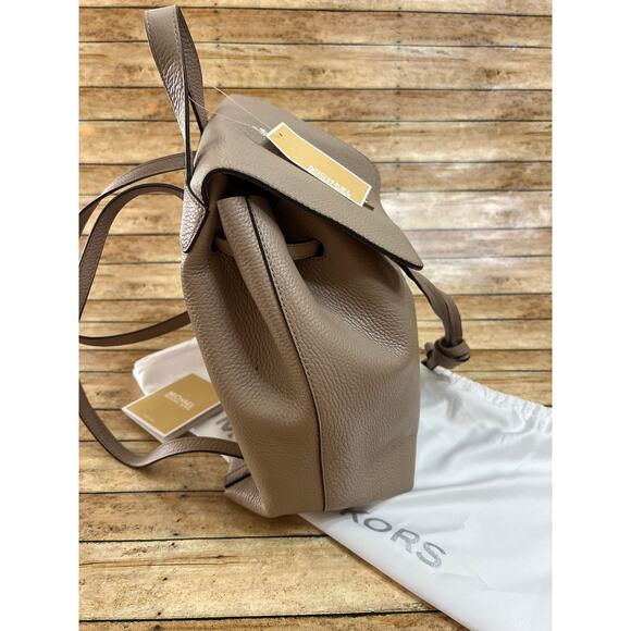 Michael Kors Junie Medium Pebbled Leather Backpack Truffle 30T8TX5B2L NWT main image 7